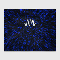 Плед флисовый Arctic Monkeys blue energy, цвет: 3D-велсофт