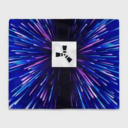 Плед флисовый Rust neon energy, цвет: 3D-велсофт