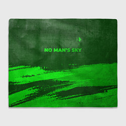 Плед No Mans Sky - green gradient посередине