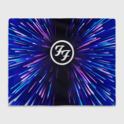 Плед флисовый Foo Fighters neon energy, цвет: 3D-велсофт