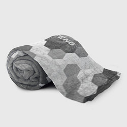 Плед флисовый Dongfeng - grey gradient посередине, цвет: 3D-велсофт — фото 2