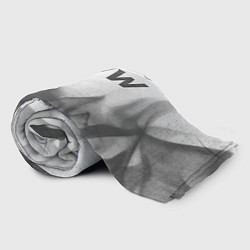 Плед флисовый BMW - white gradient посередине, цвет: 3D-велсофт — фото 2