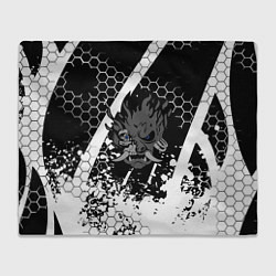 Плед флисовый Samurai соты краски, цвет: 3D-велсофт