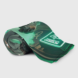 Плед флисовый Cyperpunk zebra, цвет: 3D-велсофт — фото 2