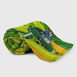 Плед флисовый Русская душа и поле, цвет: 3D-велсофт — фото 2