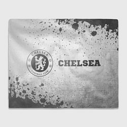 Плед флисовый Chelsea - white gradient по-горизонтали, цвет: 3D-велсофт