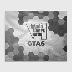 Плед флисовый GTA6 - white gradient, цвет: 3D-велсофт