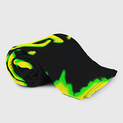 Плед флисовый Doom огненное лого краски, цвет: 3D-велсофт — фото 2