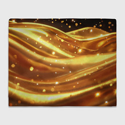 Плед флисовый Золотая ткань с блестками, цвет: 3D-велсофт