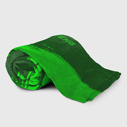 Плед флисовый Dongfeng - green gradient посередине, цвет: 3D-велсофт — фото 2