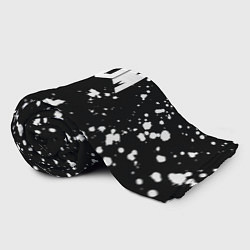 Плед флисовый Doom белые краски всплеск, цвет: 3D-велсофт — фото 2