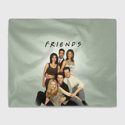 Плед флисовый Американский сериал - Друзья, цвет: 3D-велсофт