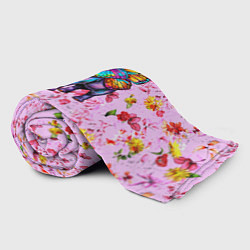 Плед флисовый Слон с крыльями бабочки, цвет: 3D-велсофт — фото 2