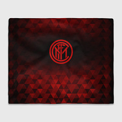 Плед флисовый Inter red poly, цвет: 3D-велсофт