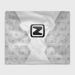 Плед флисовый Zotye white poly, цвет: 3D-велсофт