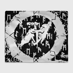 Плед флисовый Doom символы краски, цвет: 3D-велсофт