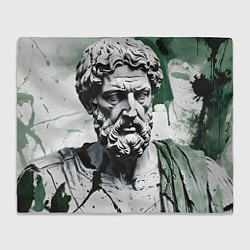 Плед флисовый Зарисовка античной статуи, цвет: 3D-велсофт