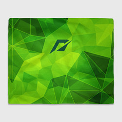 Плед флисовый Need for Speed green poly, цвет: 3D-велсофт