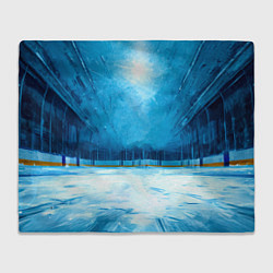 Плед флисовый Хоккейная площадка, цвет: 3D-велсофт