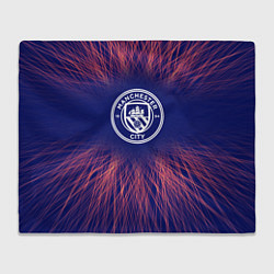Плед флисовый Manchester City red energy, цвет: 3D-велсофт