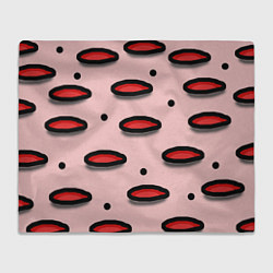 Плед флисовый Круги маркер - паттерн, цвет: 3D-велсофт