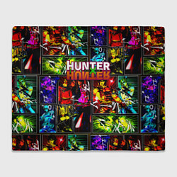 Плед флисовый Hunter x hunter neon anime, цвет: 3D-велсофт