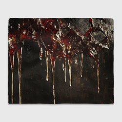 Плед флисовый Стекающий мед - текстура, цвет: 3D-велсофт