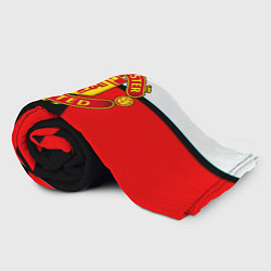 Плед флисовый Манчестер юнайтед геометрия линии, цвет: 3D-велсофт — фото 2