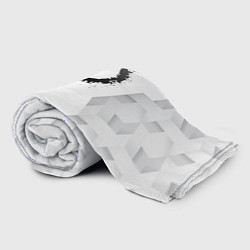 Плед флисовый The Callisto Protocol white poly, цвет: 3D-велсофт — фото 2