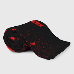 Плед флисовый Berserk - red gradient посередине, цвет: 3D-велсофт — фото 2