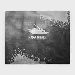 Плед флисовый Papa Roach - grey gradient, цвет: 3D-велсофт