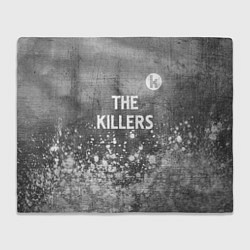 Плед флисовый The Killers - grey gradient посередине, цвет: 3D-велсофт