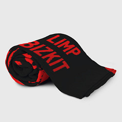 Плед флисовый Limp Bizkit - red gradient по-горизонтали, цвет: 3D-велсофт — фото 2