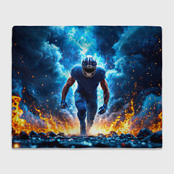 Плед флисовый Огненный раннинбек, цвет: 3D-велсофт