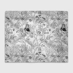 Плед флисовый Птицы Сирин, цвет: 3D-велсофт