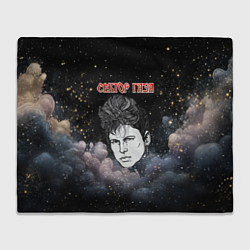 Плед флисовый Голова Юры Хоя Сектор газа, цвет: 3D-велсофт