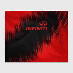 Плед Infiniti - red gradient посередине