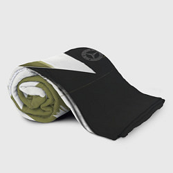 Плед флисовый Merсedes Benz логотип, цвет: 3D-велсофт — фото 2