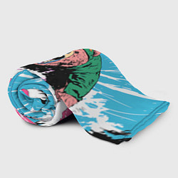 Плед флисовый Хищный русский медведь, цвет: 3D-велсофт — фото 2