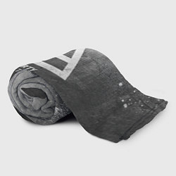 Плед флисовый Thirty Seconds to Mars - grey gradient, цвет: 3D-велсофт — фото 2