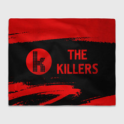 Плед флисовый The Killers - red gradient по-горизонтали, цвет: 3D-велсофт
