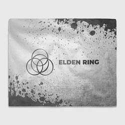 Плед флисовый Elden Ring - white gradient по-горизонтали, цвет: 3D-велсофт