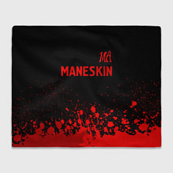 Плед флисовый Maneskin - red gradient посередине, цвет: 3D-велсофт