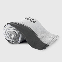 Плед флисовый Metallica - white gradient посередине, цвет: 3D-велсофт — фото 2