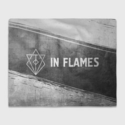Плед флисовый In Flames - grey gradient по-горизонтали, цвет: 3D-велсофт