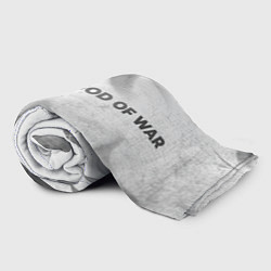 Плед флисовый God of War - white gradient по-горизонтали, цвет: 3D-велсофт — фото 2