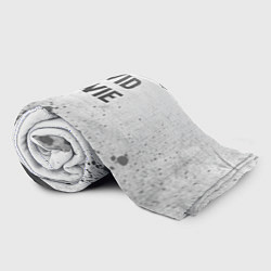 Плед флисовый David Bowie - white gradient посередине, цвет: 3D-велсофт — фото 2