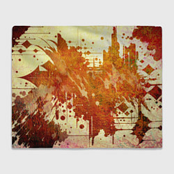 Плед флисовый Абстракция - sunspot, цвет: 3D-велсофт