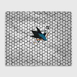 Плед Сан Хосе Шаркс - белые плиты