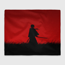 Плед флисовый Самурай в пути, цвет: 3D-велсофт